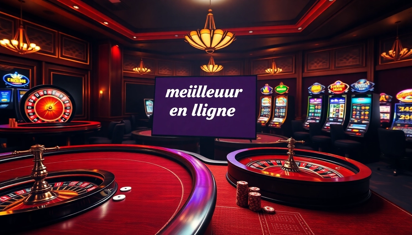 Experience the latest trends in meilleur casino en ligne france with an elegant gambling interface featuring roulette and poker.