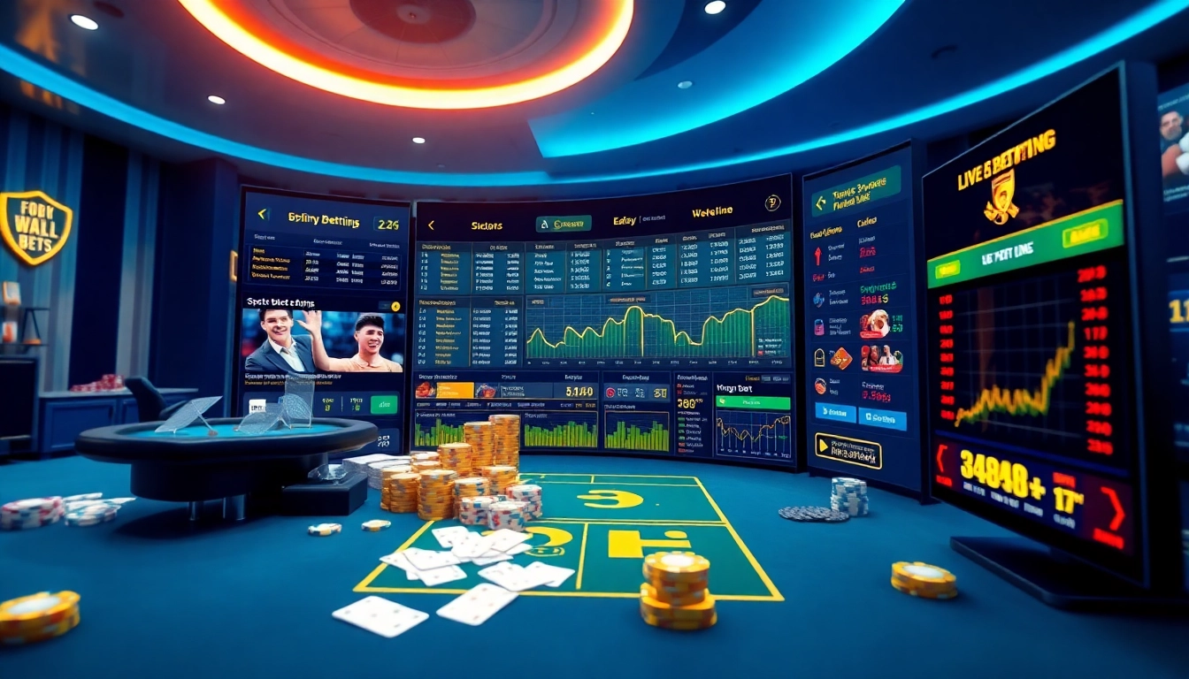 Online gambling platform showcasing Nhà cái Dola789 with vibrant betting options and user-friendly interface.
