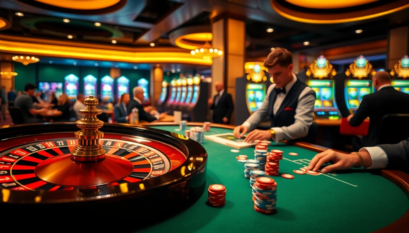 Experience thrilling gaming at https://s8vip1.ink/ with vibrant casino tables and enthusiastic players.